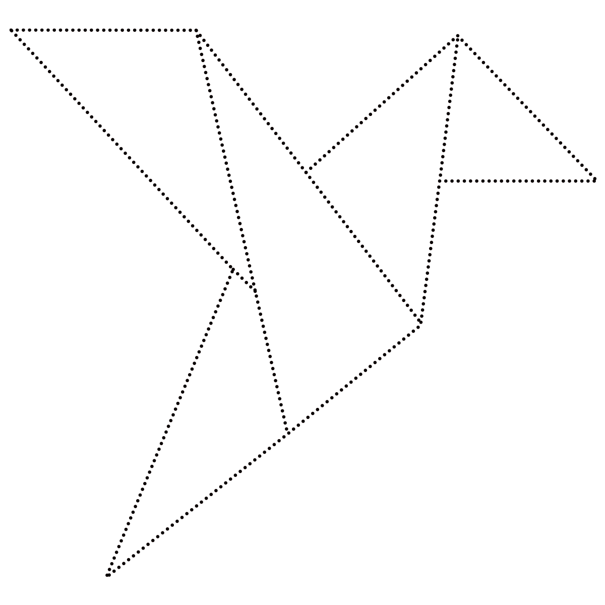 Blueprint of The Bottom Line's origami bird, symbolizing the process of crafted transformation.